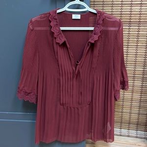 Wilfred pleated blouse
